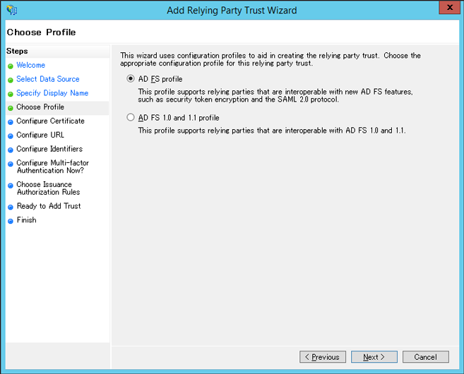 ADFS configuration