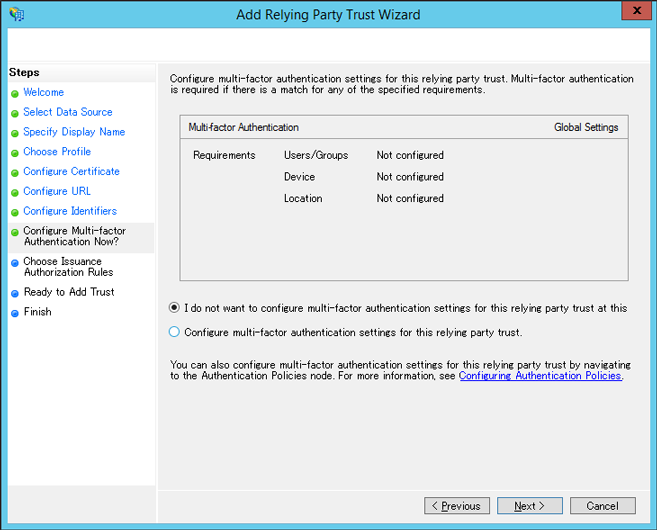 ADFS configuration