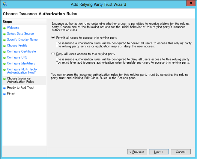 ADFS configuration